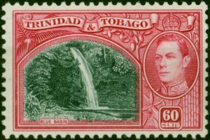 Trinidad & Tobago 1938 60c Myrtle-Green & Carmine SG254 Fine MNH