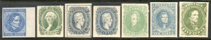 US #Assorted Confederates, F-VF mint, no gum, reprints, neat variety! SEE PHOTO
