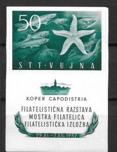 Trieste Zone B 65a Capodistria Philatelic Exhibition s.s. MNH (z1)