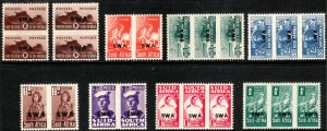 1942 - 1945 SW Africa Military complete set Sc# 144 / 152 MLH CV: $46.50