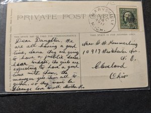 MARYSVILLE, MICHIGAN 1911 Postal History Cover w/ note FERRY, SARNIA Postcard 