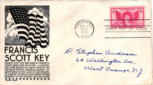 #962 Francis Scott Key – Anderson Cachet Addressed to Anderson SCand