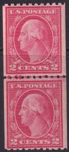 #488 Mint NH, F-VF, Line pair (CV $90) (CV $6.5 - ID47695) - Joseph Luft