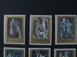 ​POLAND-1970 SC#1763-70 -STAMP DAY- FAMOUS POLISH PAINTINGS -MNH-VF LAST ONE