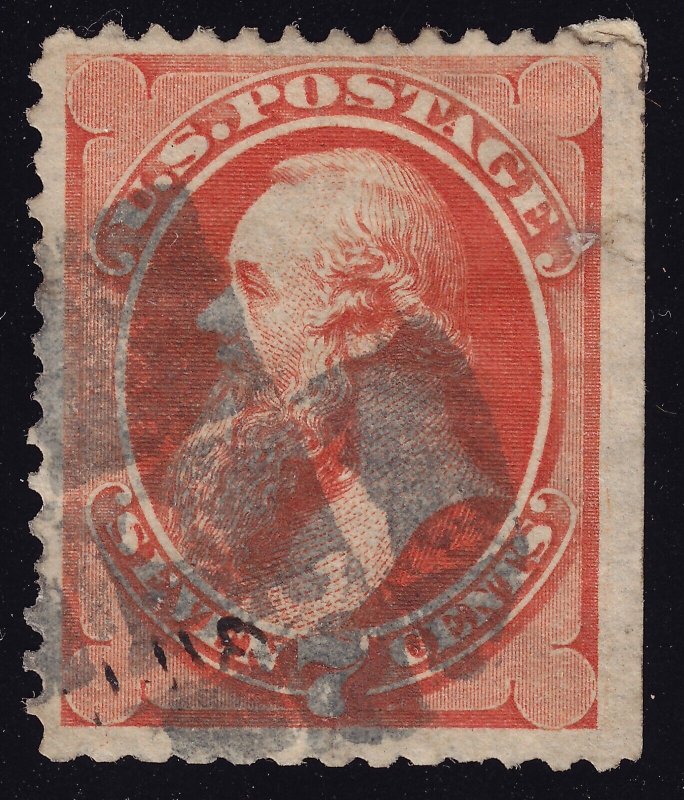 US Scott 149 Used 7 cent 1871 Vermilion AP2601 bhmstamps