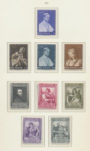 VATICAN - Scott 383-386 & 387-391 - MNH - 1964