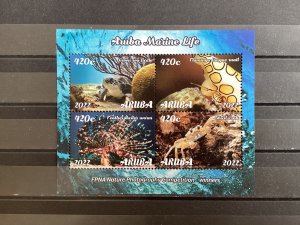 Aruba - Postfris/MNH - Sheet Marine Life 2022