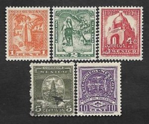 SE)1934-40 MEXICO, YALALTECA INDIAN 1C SCT707, TEHUANA INDIAN 2C SCT708, ARCH OF