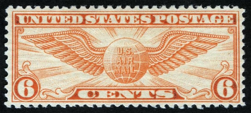 US Sc C19 Dull Orange 6¢ MNH Original Gum 1934 Airmail Issue