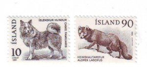 Iceland Sc 526-7  1980 animal  stamp set mint NH