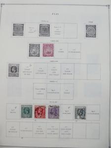 EDW1949SELL : FIJI Very clean Mint & Used collection on album pages. Cat $253.00