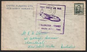 NEW ZEALAND 1950 first flight cover Wellington to Sydney...................79345