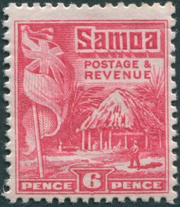 Samoa 1921 6d bright carmine SG161 unused