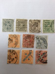 Wurttemberg small collection of 10.