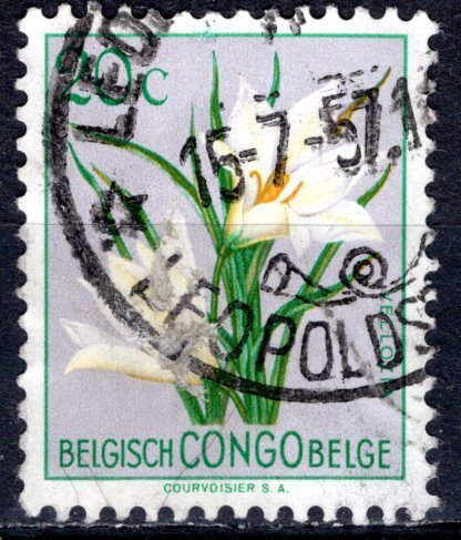 Belgian Congo; 1952: Sc. # 265; Used Single Stamp