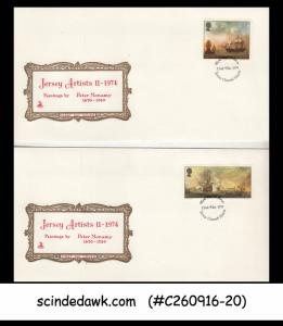 JERSEY - 1974 JERSEY ARTISTS PAINTINGS - SET OF 4 FDC