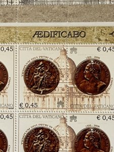 VATICAN CITY - The 500th Anniversary of St. Peter's Basilica 2006 - 2 Blocks MNH