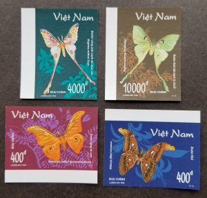 *FREE SHIP Vietnam Butterfly & Moth 1998 Insect Flower (stamp margin MNH *imperf