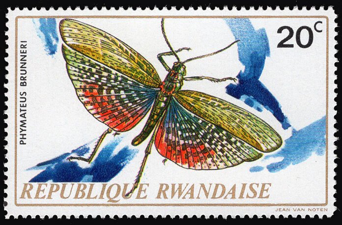 Rwanda 1973 insect 20c Scott.495 MNH