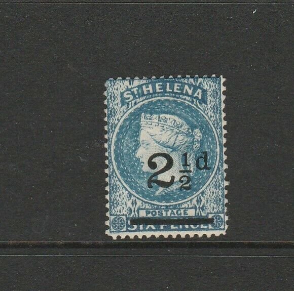 St Helena 1884/94 2 1/2d Opt MM SG 40