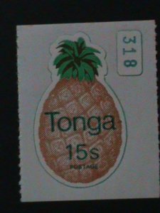 ​TONGA-RARE LOVELY BEAUTIFUL PINEAPPLE SHAPE CUT STAMP-MINT VF- HARD TO FIND