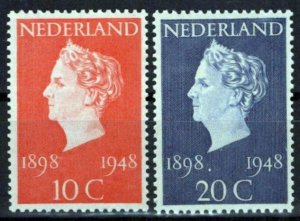 Netherlands 302-303 MNH Queen Wilhelmina Zayix Stamps 0125S0237M