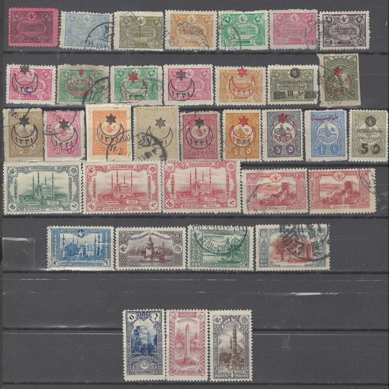 COLLECTION LOT # 2964 TURKEY 35 STAMPS 1913+ CLEARANCE CV+$21