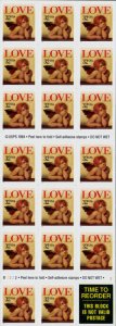 1996 32c Love Cherub, Mint Booklet Pane of 20 Scott 3030a