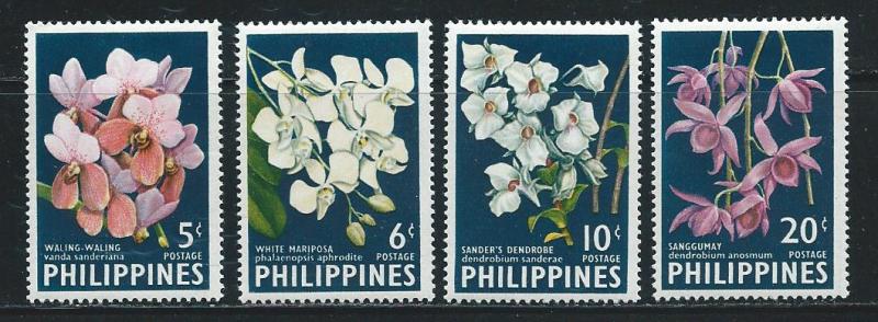Philippines 850-3 1962 Orchids set MLH