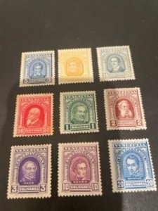 Venezuela 9 MH Instruction stamps