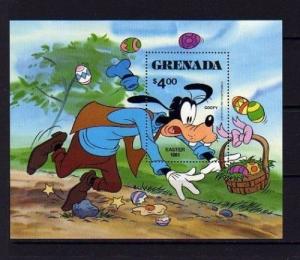 GRENADA - 1981 - DISNEY - EASTER BASKETS - GOOFY - MINT - MNH S/SHEET!