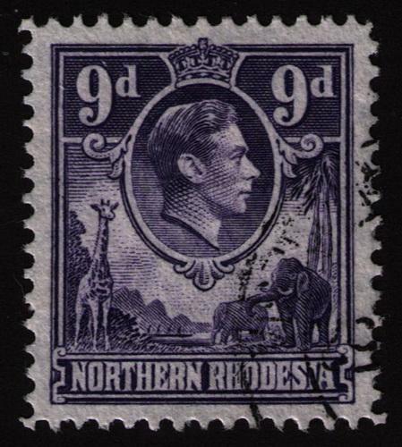 Northern Rhodesia #  39  Used   VF CDS  Cat $  4.75