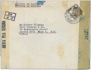 37440 -BRAZIL - Postal History: STAMP with PERFORATION ERROR on COVER-FAUNA 1943