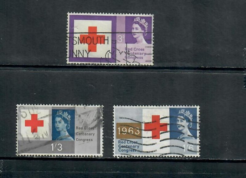 G.B 1963 COMMEMORATIVE SET, RED CROSS, USED h 070421