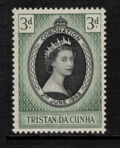 TRISTAN DA CUNHA 1953 Coronation; Scott 13, SG 13; MNH
