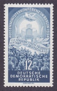 Germany DDR 206 MNH 1954 Dove Over Conference Table Four Power Conference Berlin