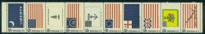 1345-1346 6c Flags Fine MNH Plt/4 LR 30028 F06367