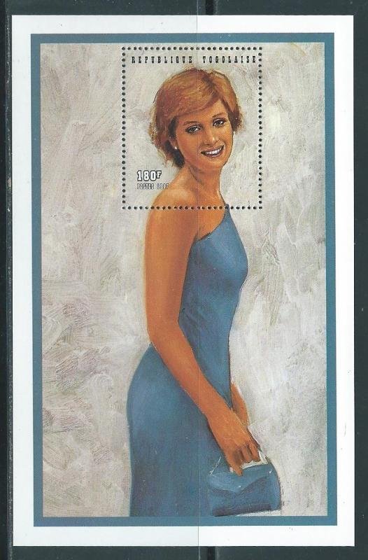 Togo 1997 PRINCESS DIANA s/s Perforated Mint (NH)