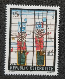 *FREE SHIP Austria Guards Painting By Giselbert Hoke 1988 Art (stamp) MNH