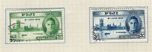 FIJI; 1946 early Victory issue fine used SET