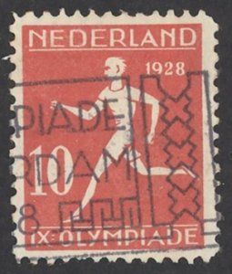 Netherlands Sc# B30 Used 1928 10c Olympic Games