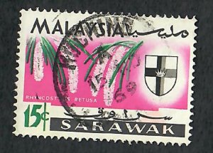 Sarawak #233 used single