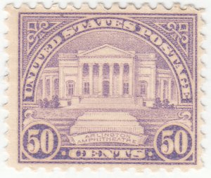 Scott # 701 - 50c Lilac  - Mint Hinged- $30.00 SCV