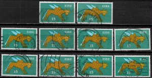 Ireland #356 Used Stamp - Winged Ox - Wholesale X 10