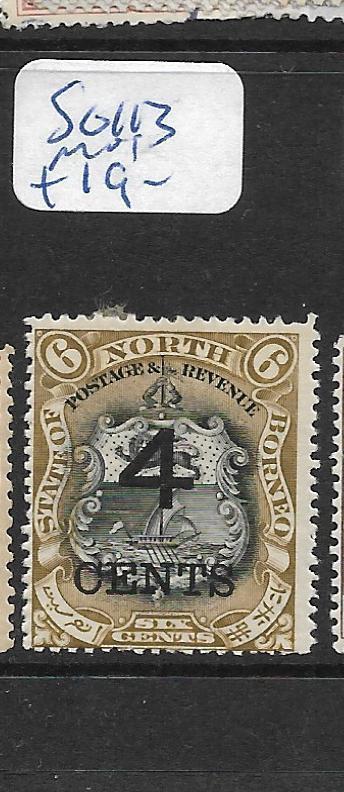 NORTH BORNEO  (PP3105B)  4C/6C ARMS, LION SG 113   MOG