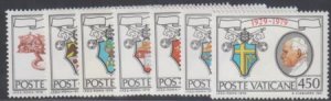 Vatican 657 - 663 NH Set