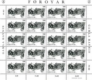 Faroe Islands 1981 Scott 59-62 Sheets of 20. Old Thorshavn City.  VF/NH/(**)