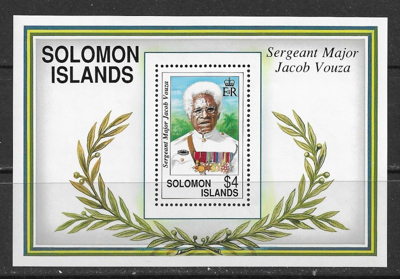 Solomon Islands ~ Scott # 722 ~ MNH ~ Sgt. Major Jacob Vouza