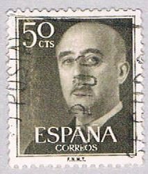 Spain 821 Used General Franco 1954 (BP24112)