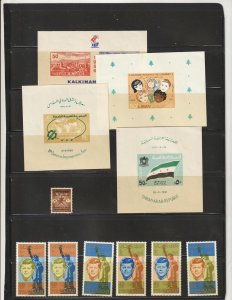 Middle East Collection 2 Stock pages MNH, Used and On Piece with  Better Items !